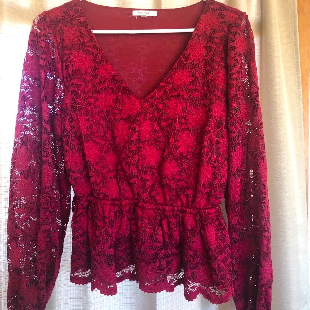 Red blouse
